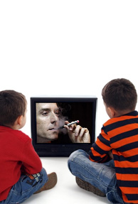 Watching actors smoke could make kids vulnerable