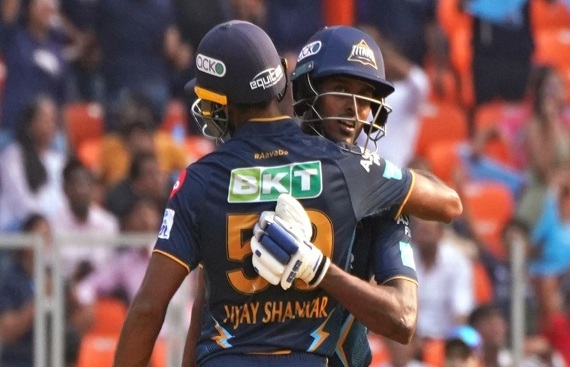 IPL 2023: Vijay Shankar, Sai Sudharsan smash fifties, take Gujarat to 204/4 against KKR
