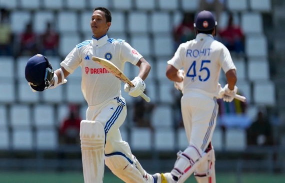 First Test: Jaiswal and Rohit score hundreds as India dominate West Indies; lead by 162 runs