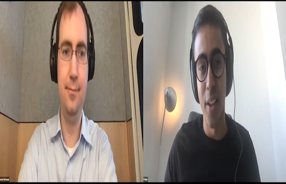 Pranay Prakash (Right) with Patrick Mc.Kenzie