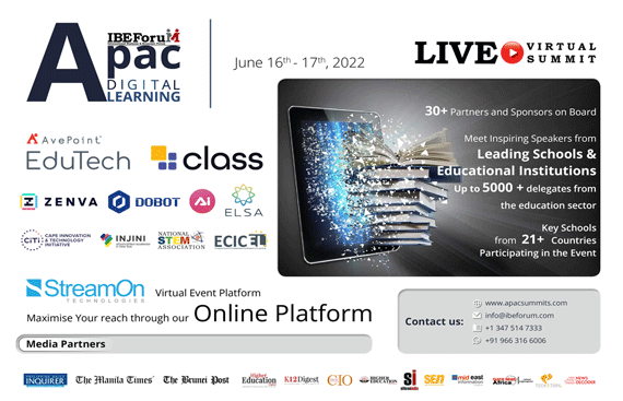 IBEForuM Hosted the Digital Learning APAC Summit to Resolvethe Obstructionsof the Education Sector i