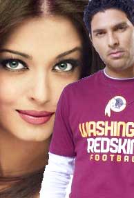 Yuvraj, Aishwarya are most dangerous celebs in cyberspace