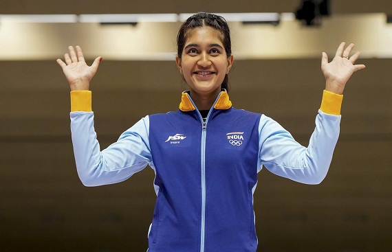India wins silver in the women's 10m air pistol team event at the Asian Games 2023