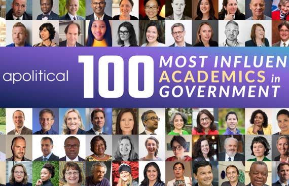 Indian American Educators in Apoliticals List of 100 Most Influential Academics in Government