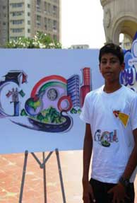 Mangalore kid's Doodle for peace 