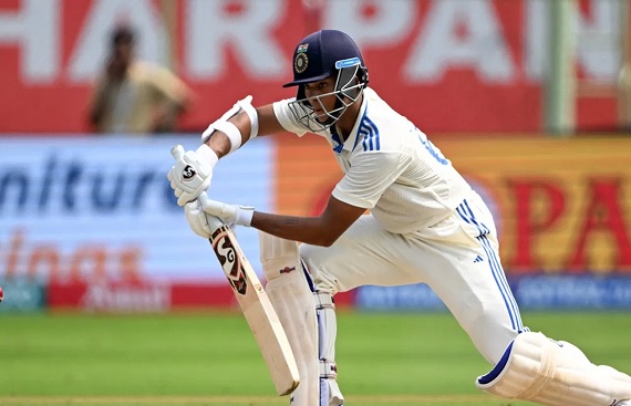 Jaiswal's Century Takes India to 225/3 in 2nd Test at Tea on Day 1