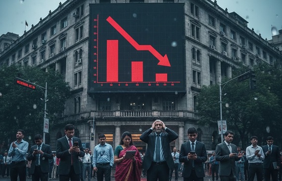 Indian Stock Market Falls for Second Day as Investors Turn Cautious 