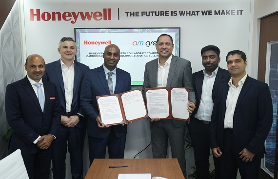 Honeywell & AM Green collaborate to advance carbon capture & sustainable aviation fuel in India