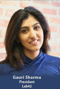 Gauri Sharma, President, Lab42