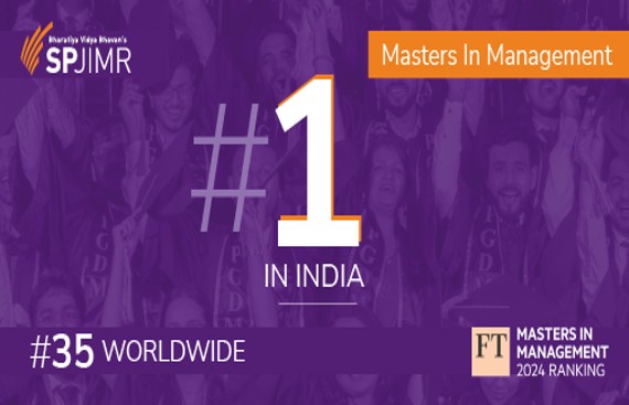 SPJIMR ranked as India's top business school in the Financial Times Masters in Management global ranking for second consecutive year