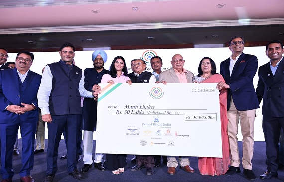 Pernod Ricard India Honors Paris Olympics Medallists with NRAI Partnership