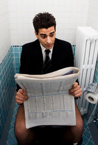 Men Replace Newspapers with Smartphones as Toilet Reading Material