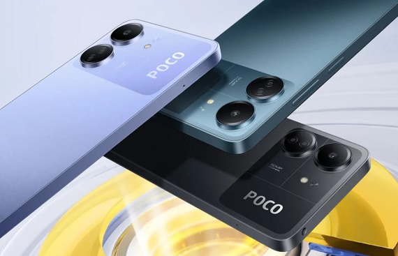 POCO C65 launched device has familiar design with a large rectangular camera 