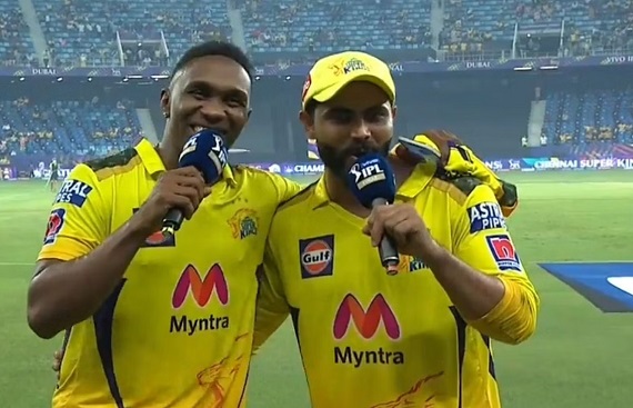 Ravindra Jadeja, Dwayne Bravo lose temperament at teammate Shivam Dube