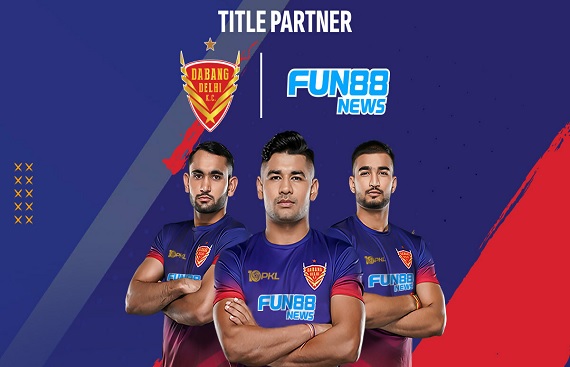 Fun88 Announces Partnership with Dabang Delhi Kabaddi Club for Pro Kabaddi Season 10