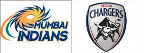 Mumbai Indians beat Deccan Chargers 