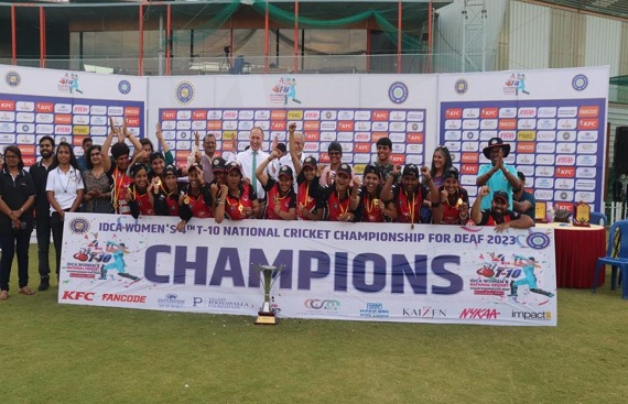 Chandigarh wins women's T-10 National Cricket Championship for Deaf in Bengaluru