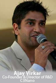 Ajay Virkar, Co-Founder & Director of R&D, C3Nano