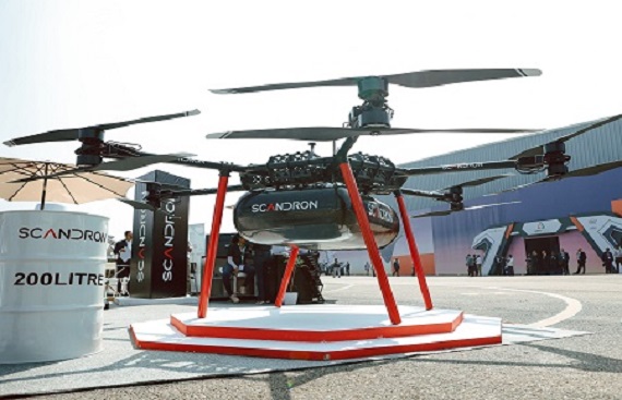Scandron Launches CargoMax 20KHC at Aero India 2025: India's Most Powerful Cargo Drone with a 200kg Payload Capability