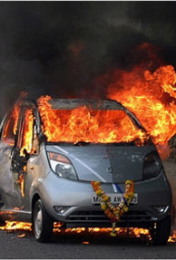 New Nano catches fire; Tata terms it 'stray incident'