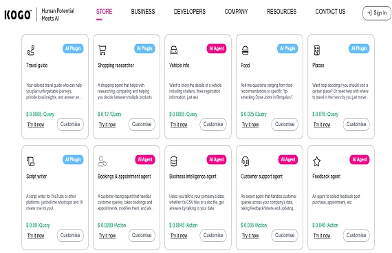 KOGO unveils World's 1st AI Agent Store