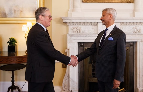 EAM Jaishankar Has Bilateral Discussions with UK PM Keir Starmer in London