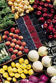 Coloured food items can help you stay fit