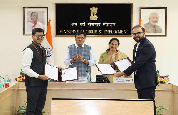 Amazon India signs MoU with Ministry of Labour & Employment to facilitate posting of open job opportunities on the NCS portal