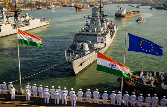 India and EU Strengthen Defence Bonds as Naval Ships Arrive in Mumbai