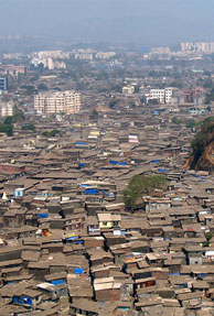 95 million Indians will be living in urban slums by 2012  