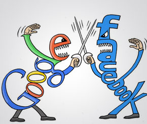 facebook and google fight