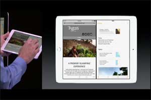 Split screen On the iPad 