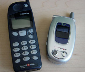Cell Phones: Then and Now