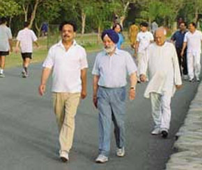 Morning walks and exercise daily: