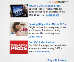 Adblade, online ad server