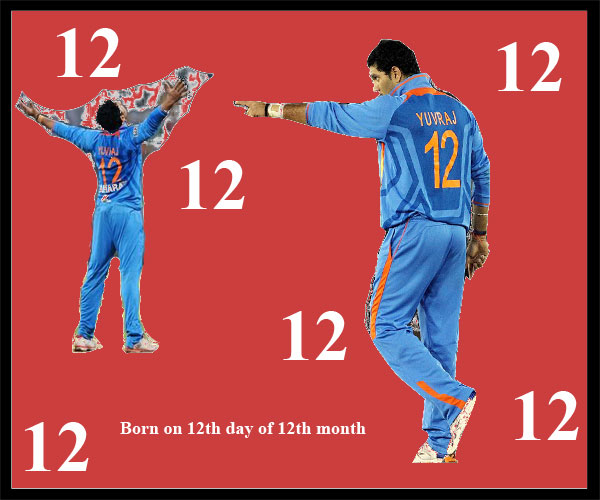 12 jersey number in cricket