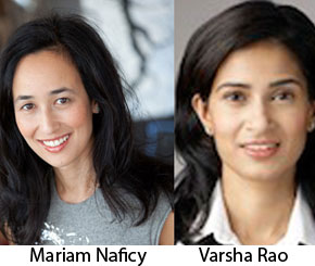 Mariam Naficy and Varsha Rao, founders, Eve