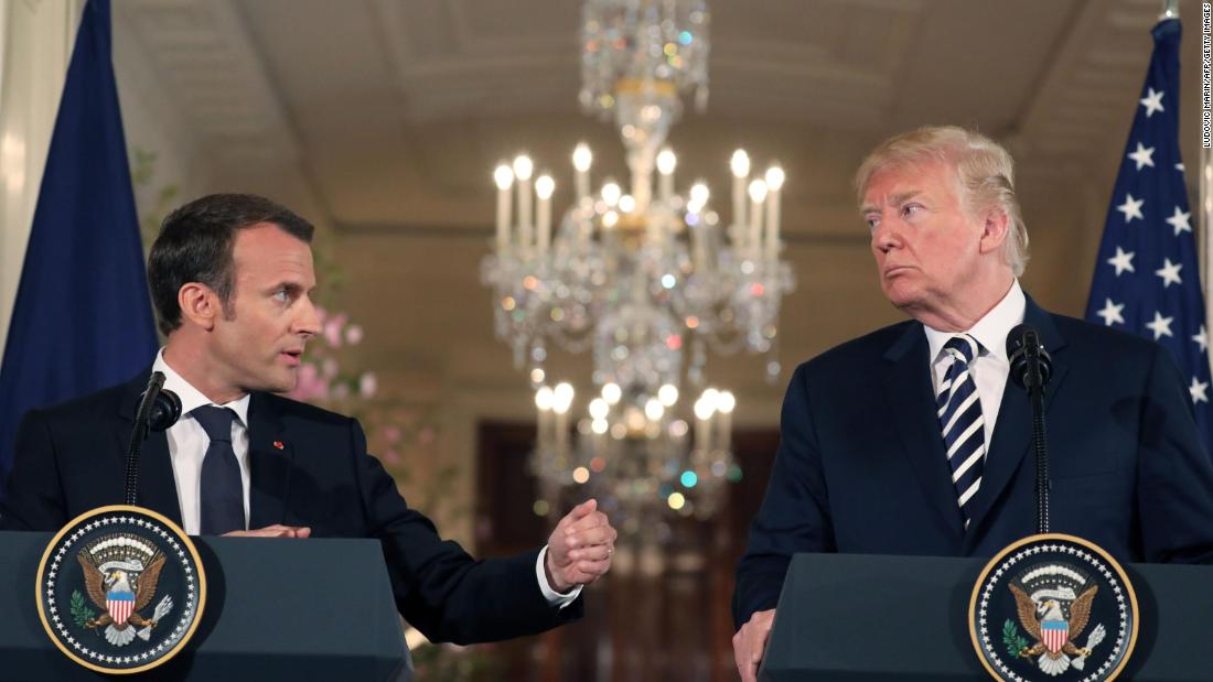 trump vd macron