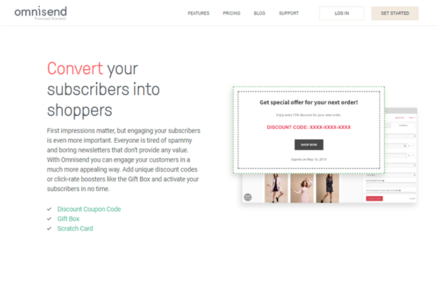 Omnisend convert your subscribers into shoppers