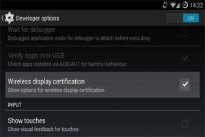 enable wireless display