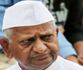 74 year old Anna Hazare
