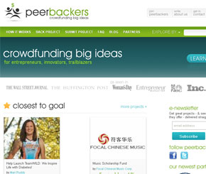 peerbackers, crowdfunding sites, startups, entrepreneurs, funding