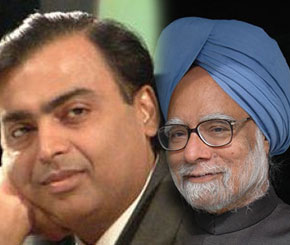 manmohan singh and mukesh ambani