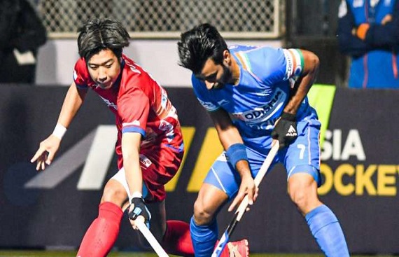 Indian men's hockey team defeated Japan 1-0 to win the Asia Cup bronze medal