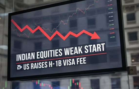 Indian Equities Poised for Weak Start as US Raises H-1B Visa Fee