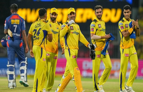 IPL 2023: Gaikwad, Conway, Dhoni, Rayudu star as CSK post 217/7 against LSG