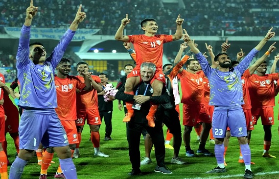 PM Modi expresses happiness over Indian football teams' participation in Asian Games