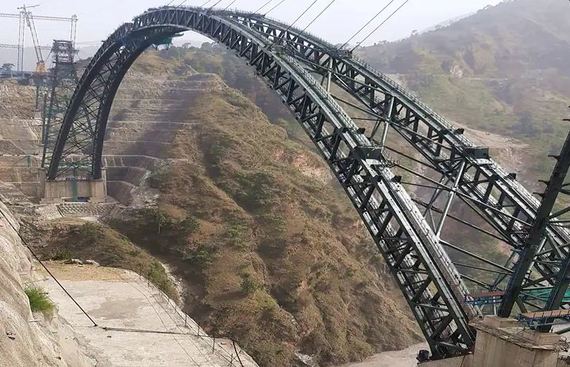 Indian Railways Finished the Arch closure of Chenab Bridge, Worlds's Highest Rail Bridge
