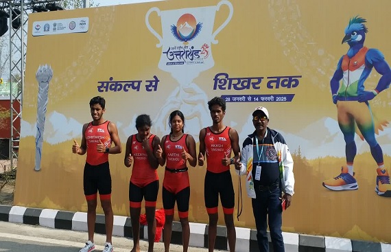Maharashtra Dominates Triathlon at 38th National Games with Six Medals