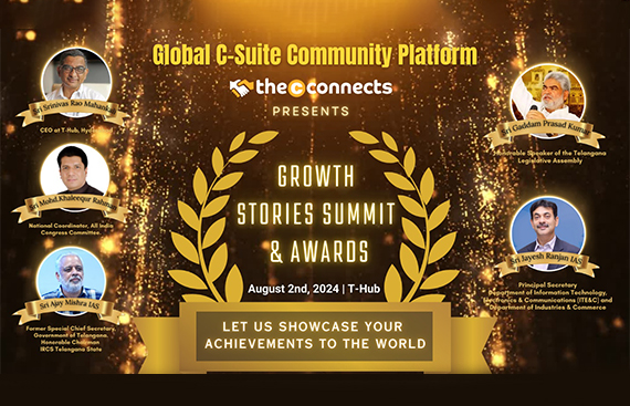 Growth Stories Summit & Awards 2024 by Business Magazine TheCconnects, Global C-Suite Community Plat